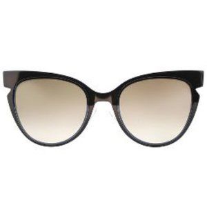 Fendi Brown and Crystal Blue FF0133 Womens Cat-Eye Sunglasses